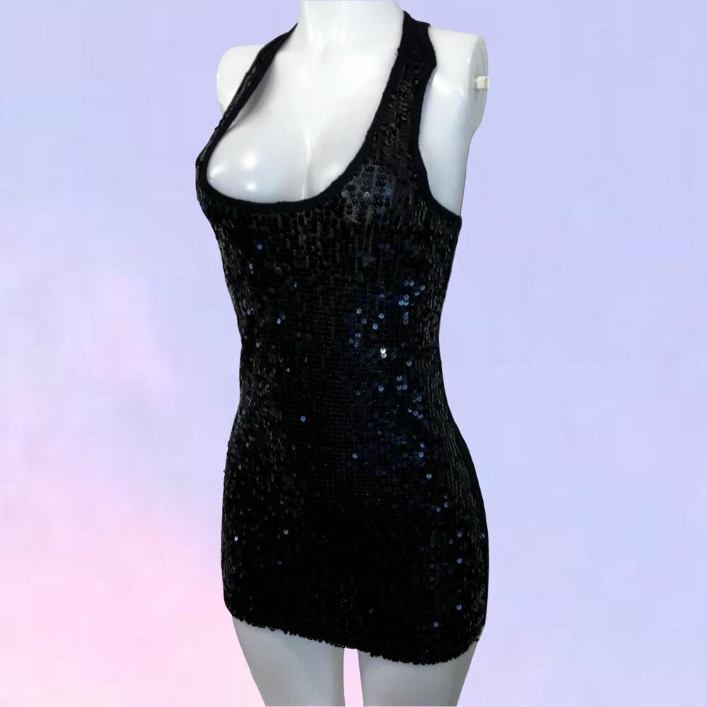 Vintage 90s y2k sequin mini dress